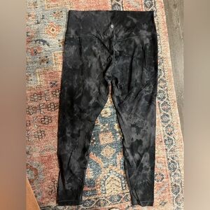 Lululemon Diamond Dye Graphite Leggings